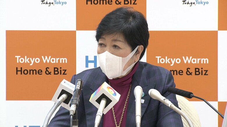 少子化対策について「国が遅い」と述べた小池知事（13日）