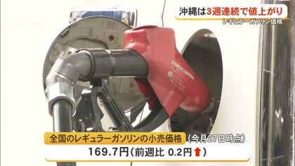ガソリン価格が3週連続値上がり　170円台後半で推移