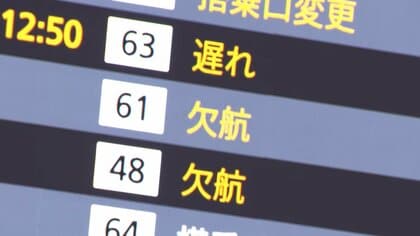 航空管制システムに障害　80便超が欠航…羽田空港では一時、全ての運航便の出発取りやめ　
