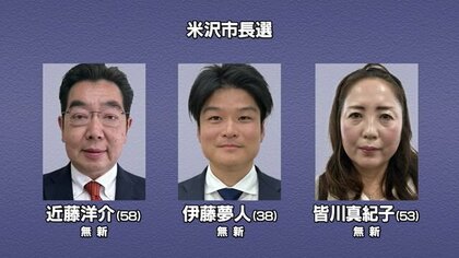 米沢市長選　“新人同士の三つどもえ”の公算大　告示を前に公開討論会で政策アピール【山形発】