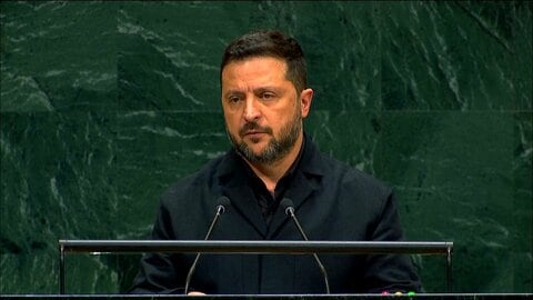 ゼレンスキー大統領が国連演説　「来年にもAIが戦場の行方左右」「その前に和平が必要」　ロシア侵攻に制裁や支援求める