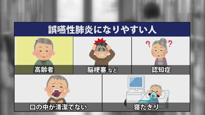 誤嚥性肺炎になりやすい人