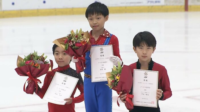 ノービスB男子表彰台(中部選手権)