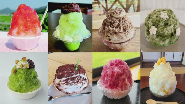 過去最多の11店舗・30種類のかき氷が楽しめる！　高知・佐川町で「さかわかき氷街道」開催　味変する新感覚かき氷も登場｜FNNプライムオンライン