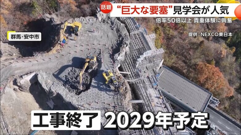 NEXCO東日本によると、工事は2029年に終了予定だという