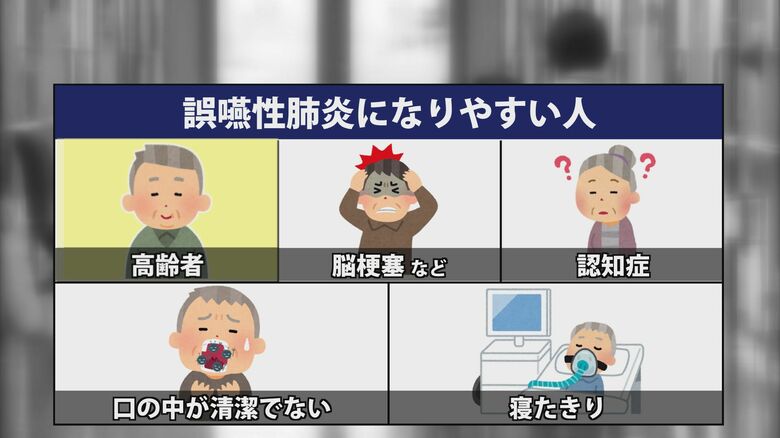 誤嚥性肺炎になりやすい人