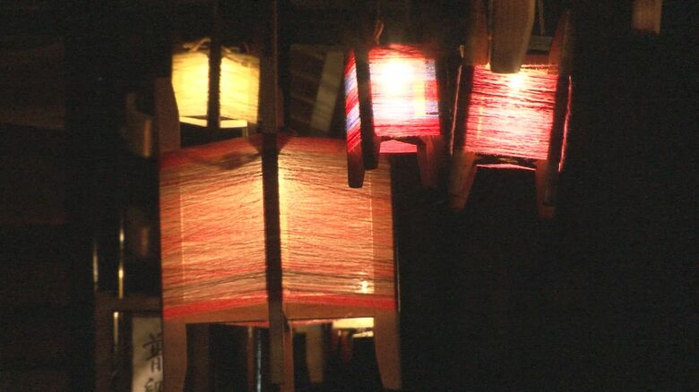 イベント「トチオノアカリ」を彩ったランプ