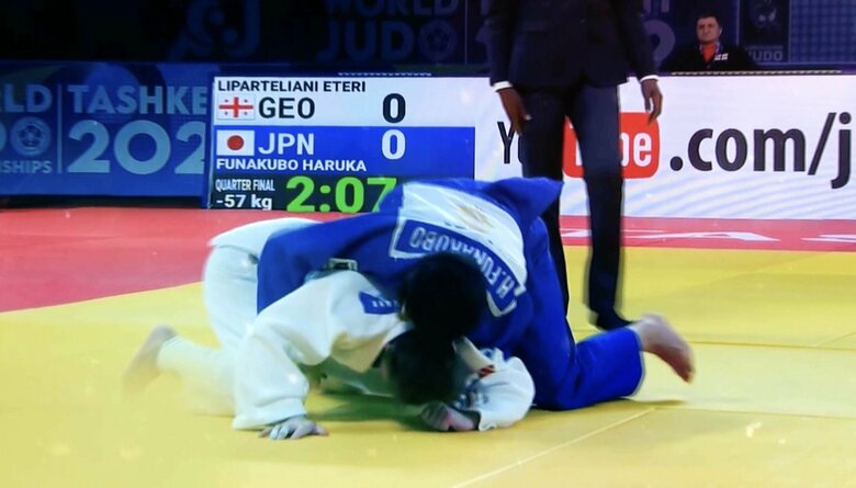 舟久保の武器「腹包み」（2022年世界柔道）