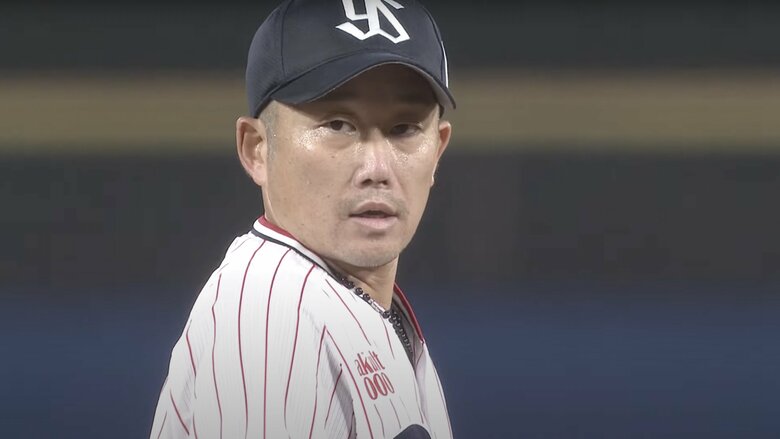 41歳10ヶ月での日本シリーズ勝利を上げた石川雅規投手（写真は10月16日）