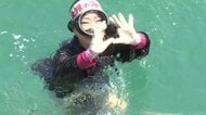 「北限の海女」素潜り漁を披露　岩手・久慈市の伝統漁始まる
