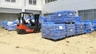 【宇城市中継】応援職員30人到着　熊本地震で支援物資の目詰まり一部解消へ　当初は市職員約10人だけで手が回らず