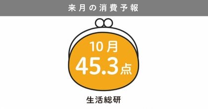 博報堂生活総研[来月の消費予報・2025年10月]（消費意欲指数）