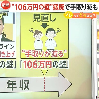 【解説】106万円の壁撤廃で「かなり手取りが減ってしまう」懸念…週20時間以上の労働で“社会保険加入”に　「将来安心」伝わっていない可能性