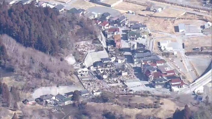 42棟の建物が被害を受けた綾里漁港がある三陸町綾里の港地区