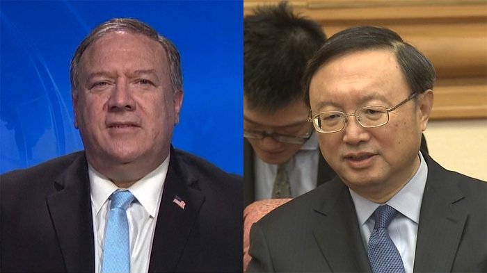 米中外交トップが会談 新型コロナや香港情勢