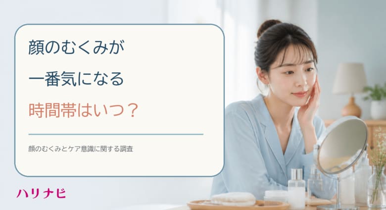 顔のむくみが一番気になる時間帯はいつ？