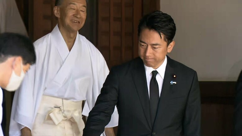 【速報】小泉進次郎農水相が靖国神社を参拝｜FNNプライムオンライン