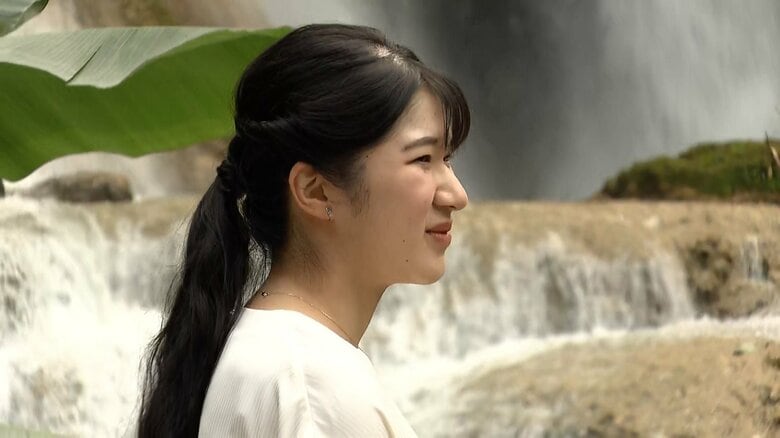 観光名所「クワンシーの滝」を訪問された（11月20日）