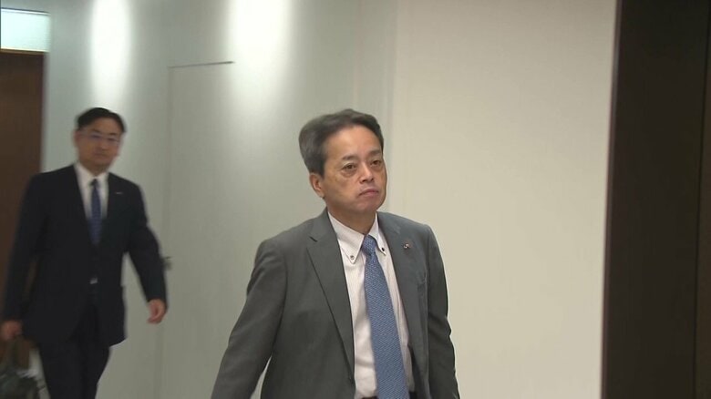 佐賀県庁を訪れたJR九州の古宮社長（2025年8月19日）