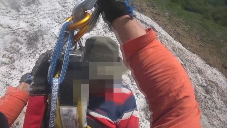男性を救助（提供：新潟県警）