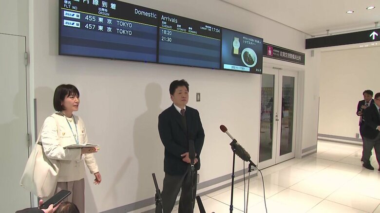 山口知事との面談のため佐賀入りした国交省の水嶋事務次官