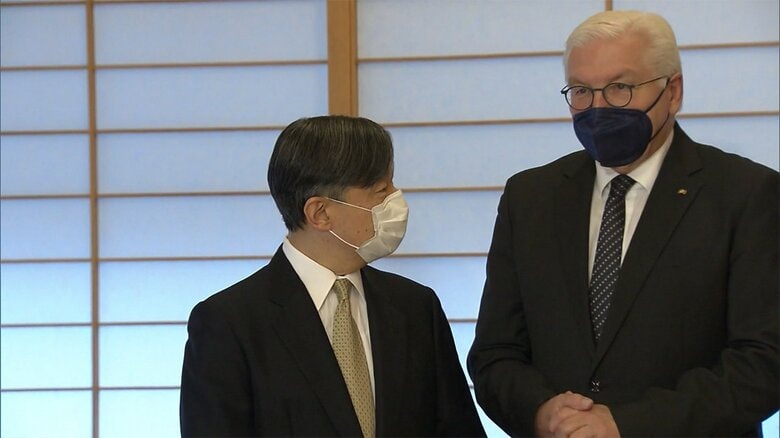 ドイツの大統領夫妻と面会される両陛下（今月2日）
