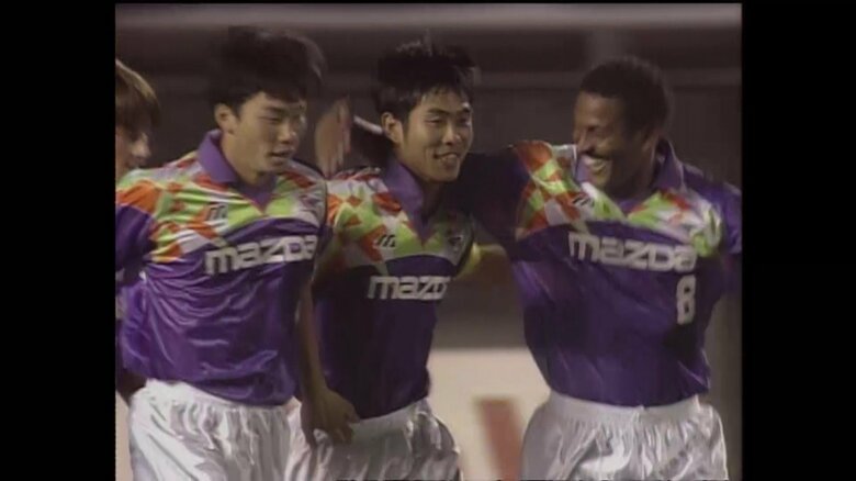 現役時代の森保監督（サンフレッチェ広島）