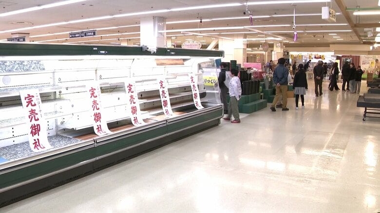 閉店まで1時間半を切った店内