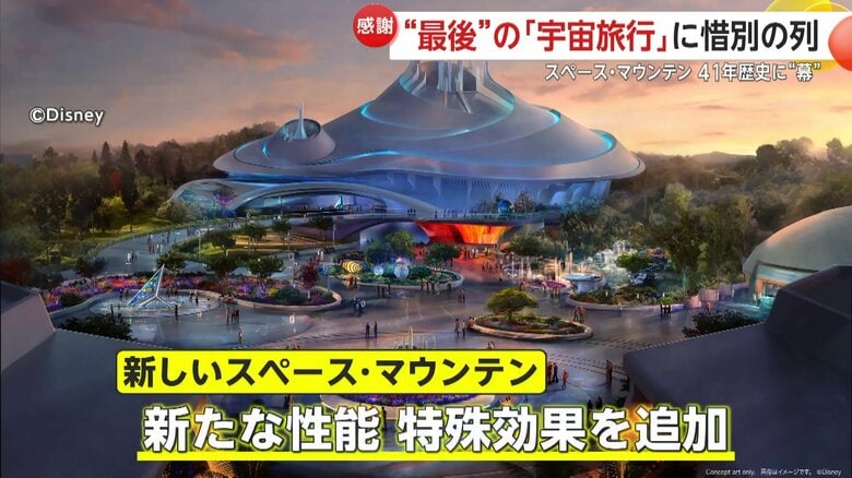 新生「スペース・マウンテン」は2027年に完成予定