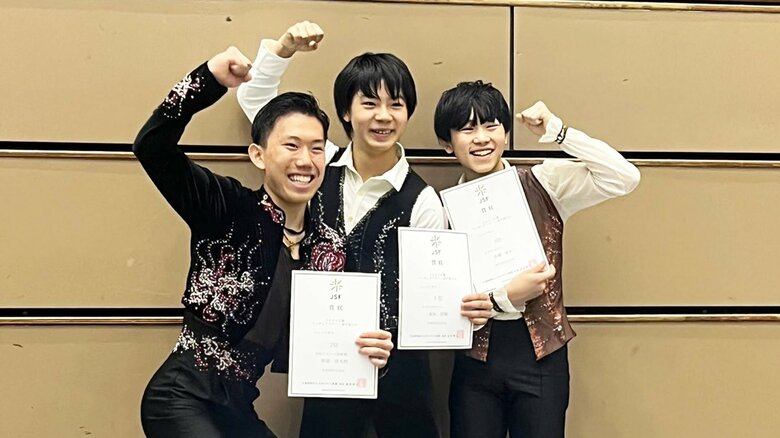 ジュニア男子表彰台（近畿選手権）