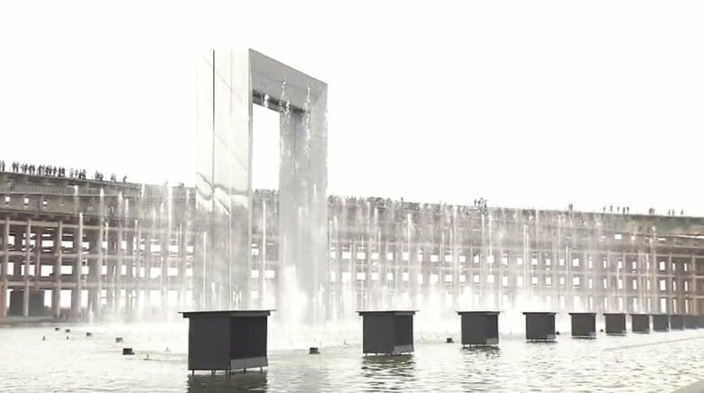 ウォータープラザの水上ショーは中止に