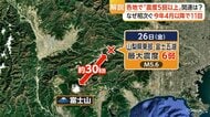 27日夜に富士山近くで震度6弱地震　火山活動に…変化なし　“マグニチュード5クラス”過去に複数回発生も専門家「活発化した事例ない」