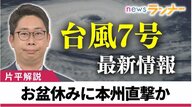 強い勢力「台風7号」　お盆休み中に本州を直撃か…前半は厳しい暑さに