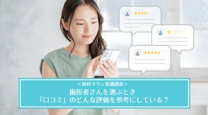 グループ会社のシンフォニカル、歯科医院に通う患者さんに行った“歯科医院の口コミの実態”に関する意識調査を公表