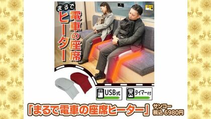 テレビで紹介されましたサンコーまるで電車の座席ヒーター新品未