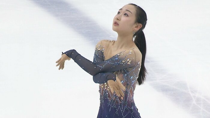 優勝した松生理乃(中部選手権ショート)