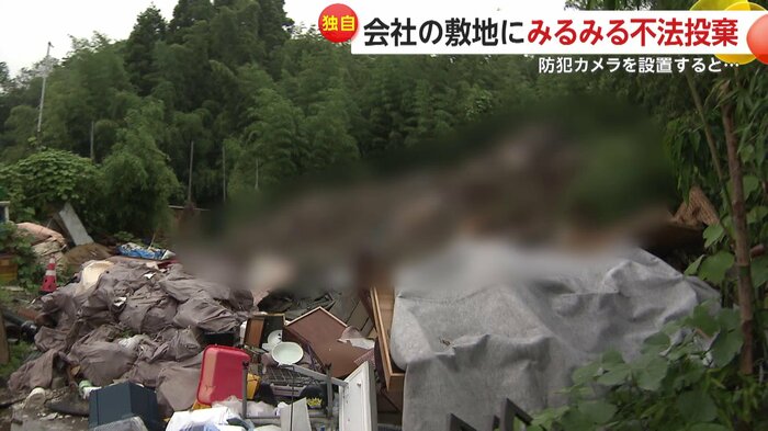 不法投棄されたごみ