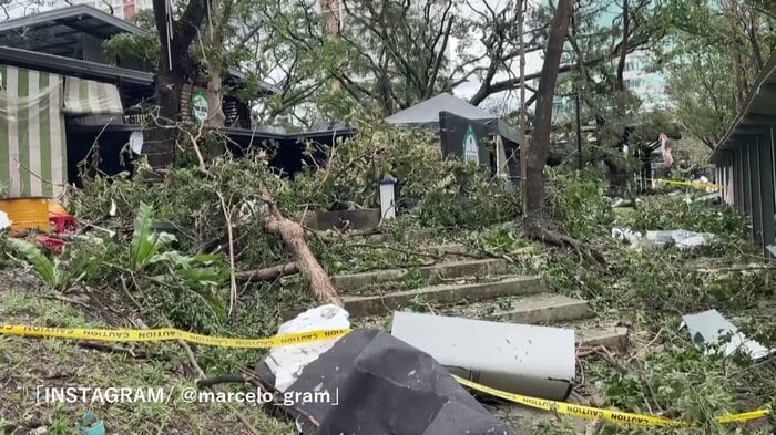 フィリピンを襲った台風22号(セブ市 2021年)