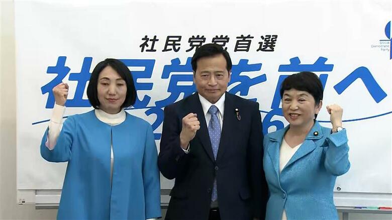 【速報】社民党首選　福島氏・ラサール石井氏・大椿氏の3人が出馬　13年ぶりの選挙戦に　23日に開票し新党首選出｜FNNプライムオンライン