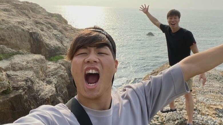 ペアを組む須山晴貴選手