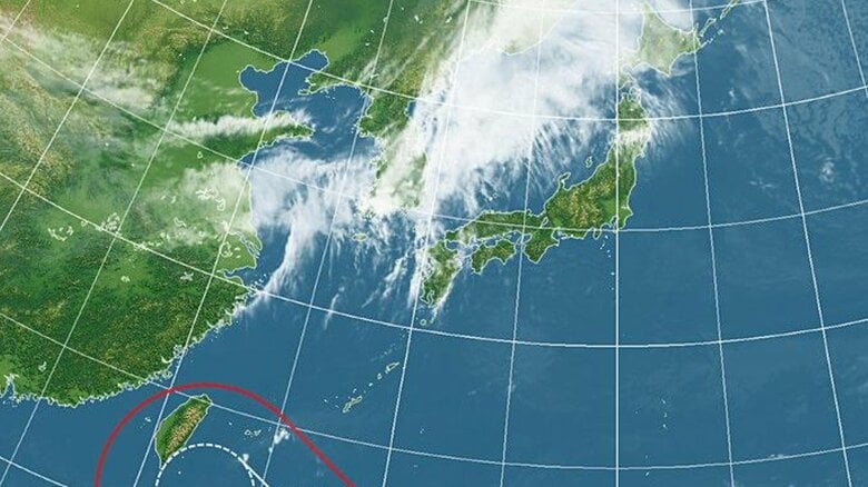 台風30号の進路予想図　日本気象協会 tenki.jpより