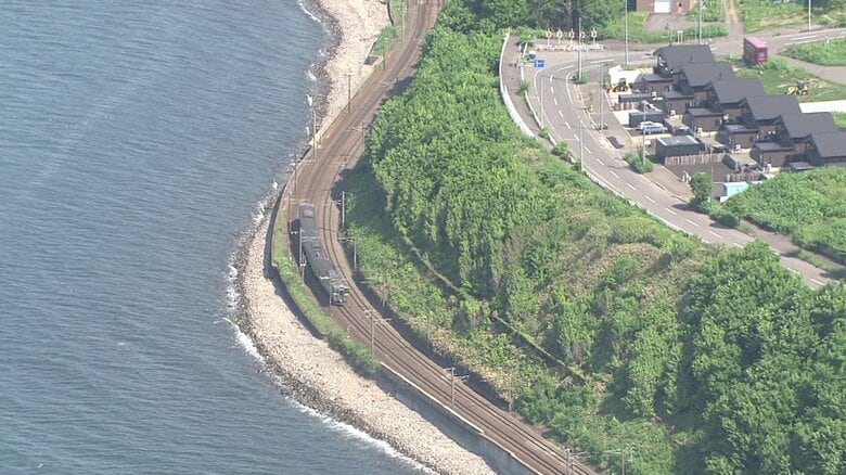 小樽市銭函の海岸沿い