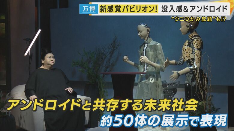 約50体のアンドロイド