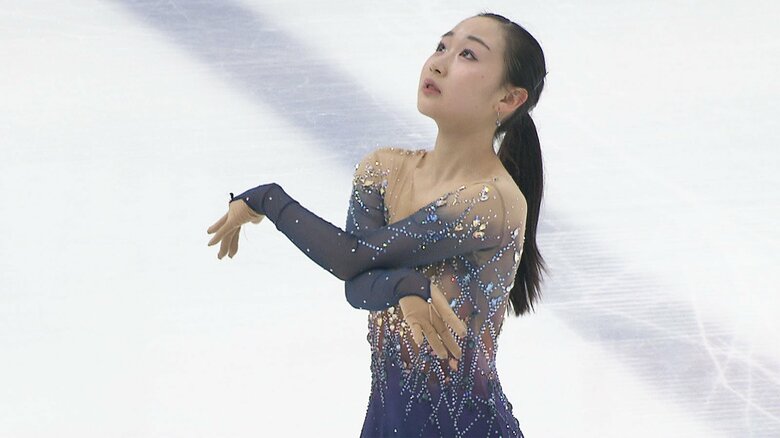 優勝した松生理乃（中部選手権ショート）