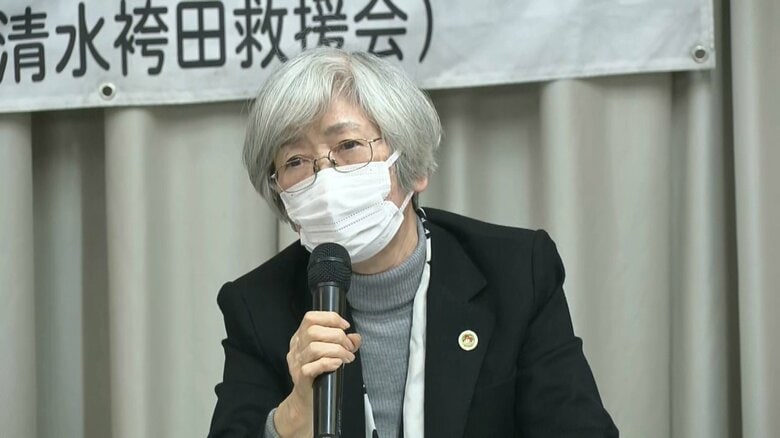 西嶋弁護士への思いを口にする田中薫 弁護士（1月16日）