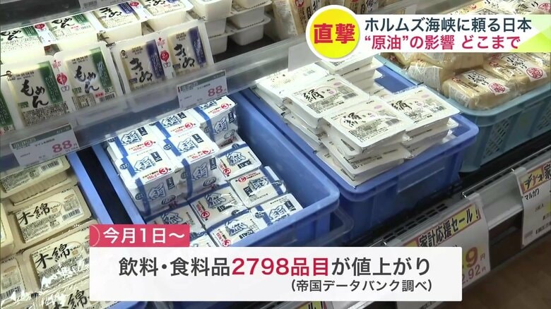 4月から飲食料品2798品目が値上げ