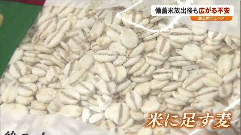 コメに足して炊く「麦」