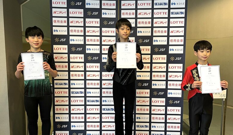 ノービスA男子表彰台（中四国九州選手権）