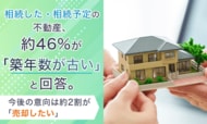 相続した・相続予定の不動産、約46%が「築年数が古い」と回答。今後の意向は約2割が「売却したい」