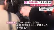 一部は暴力団の資金源か…ネットカジノ店でバカラ等の賭博をした疑い 従業員と客計4人を現行犯逮捕 現金約300万円など押収